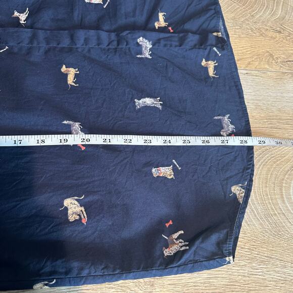 Joules Amilla Dog Print Button Front Cotton Long Sleeve Navy US 10 - Picture 14 of 14